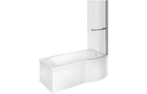 Ora SUPERCAST P Shape 1700x850 RH Shower Bath Pack