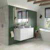 Perla 1200mm Wall Hung Basin Unit Run (No Top) - Marble - Image 2
