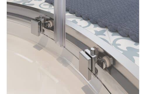 Classix Framed 1000x800mm 2 Door Offset Quadrant - Image 3