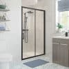 Classix Framed Black 1000mm Sliding Door
