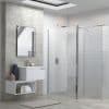 Flex Wetroom Panel  Support Bar & 300mm Rotatable Panel - 900mm - Image 2