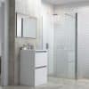 Flex Wetroom Panel  Support Bar & 300mm Rotatable Panel - 900mm