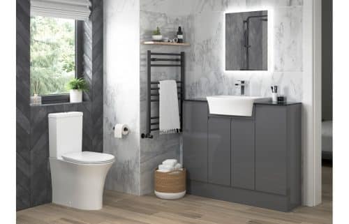 Sandro 500x400mm 1TH Semi Recessed Basin - Image 4