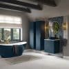 Statement 590mm 2 Drawer Wall Unit (No Top) - Matt Deep Blue - Image 3
