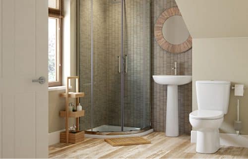 Space Saver 490x355mm 1TH Semi Recessed Basin - Image 2