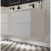Perla 905mm Laminate Worktop - Matt White - Image 3