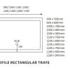 40mm Low Profile 1500x900mm Rectangular Tray & Waste - Image 2