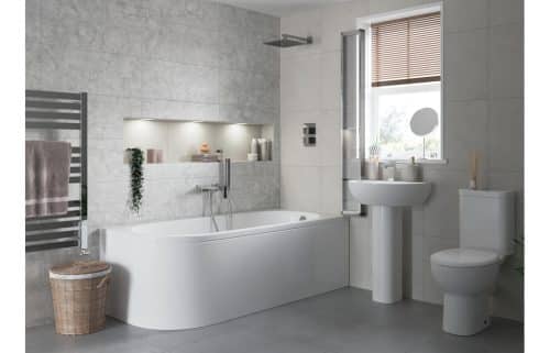 Tuscany 450x400mm 1TH Basin & Semi Pedestal - Image 2