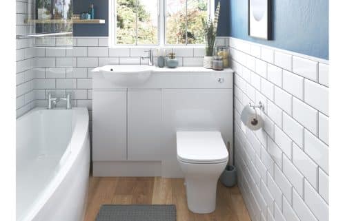 Valesso 200mm Slim Base Unit - White Gloss - Image 2