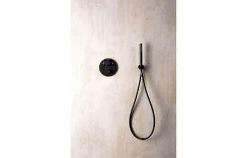 Vema Timea Black Two Outlet Thermostatic Valve - Image 2