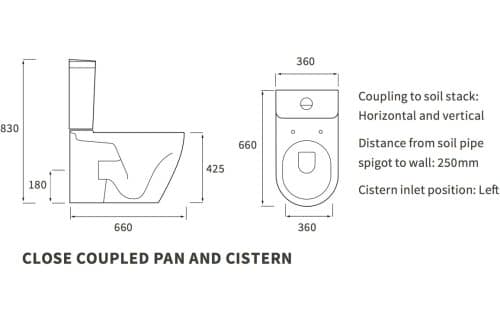 Cilantro C/C WC & S/C Seat - Image 4