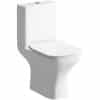 Cedarwood C/C Open Back WC & Slim Soft Close Seat