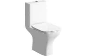 Cedarwood C/C Open Back WC & Slim Soft Close Seat
