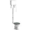 Sherbourne High Level WC & Sea Green Wood Effect Seat