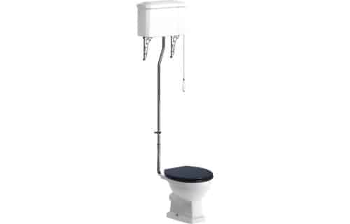 Sherbourne High Level WC & Indigo Ash Soft Close Seat