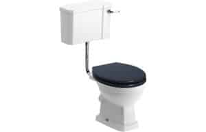Sherbourne Low Level WC & Indigo Ash Soft Close Seat