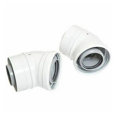 Ideal 45 Deg Flue Elbow Kit (Pair)