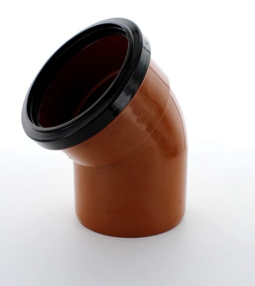 Underground 110mm 45° Single Socket Bend