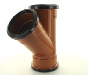 Underground 110mm 45° Triple Socket Single Junction