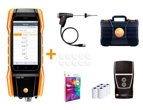 testo 300 Longlife kit with printer - flue gas analyser (O2, CO H2-compensated up to 30,000 ppm, NO) - Image 2