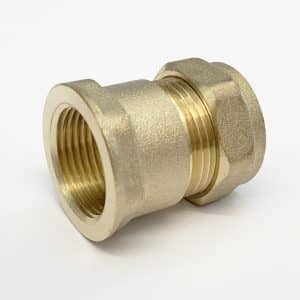 Compression Straight Coupler Female Iron