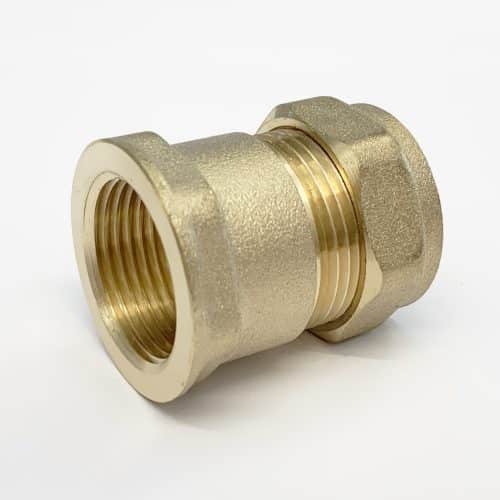 Compression Straight Coupler Female Iron