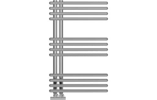Rhondi 50mm Designer Round Ladder Radiator 500x800mm - Chrome