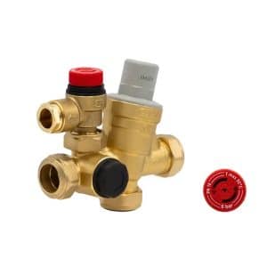 Caleffi 22mm 1 Piece Loose Nut Type Multibloc 3/6 Bar