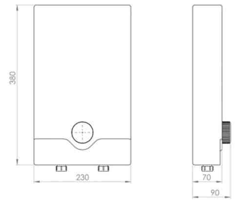 Aquila Instantaneous Inline Thermostatic Water Heater - Image 3